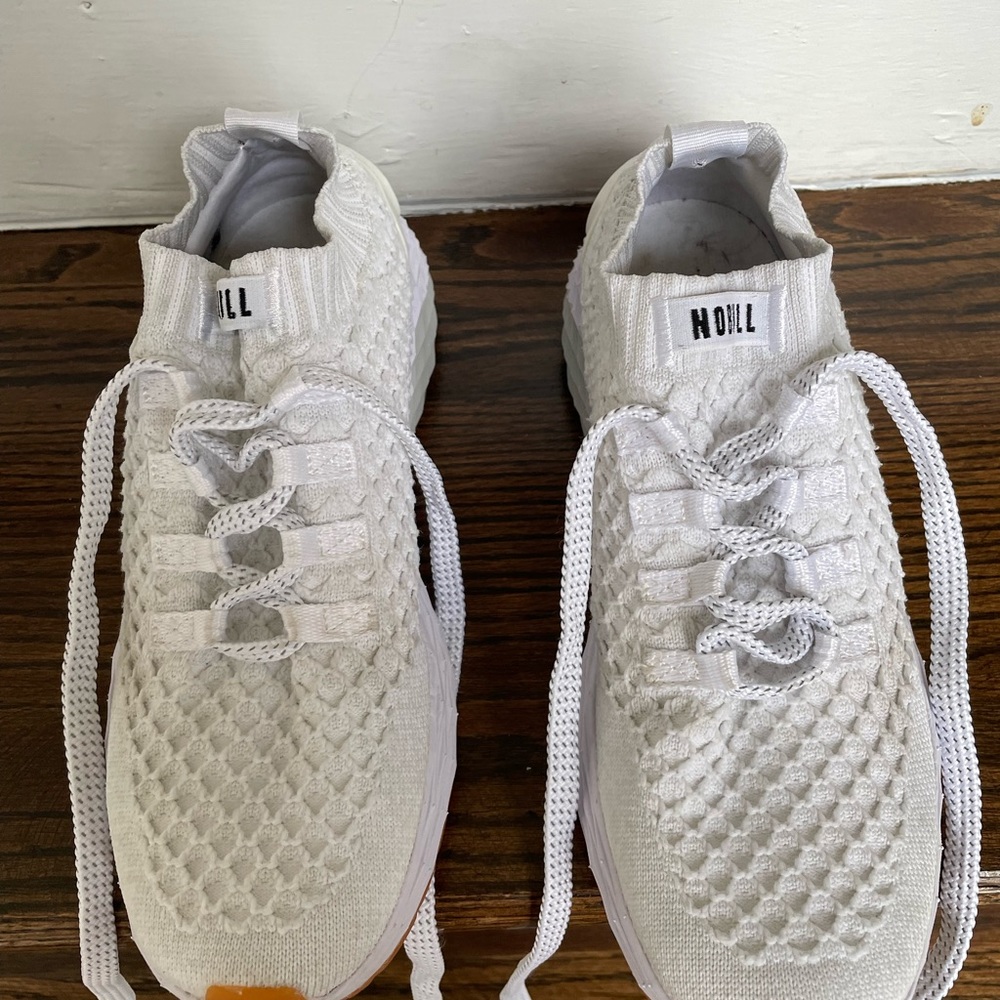 Nobull White Knit Runners- Womens Size 8